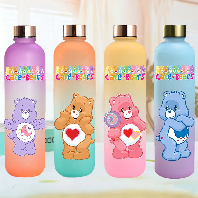 Cute Care Bears Water Bottle Outdoor Sports Kawaii Cup