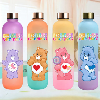 Cute Care Bears Water Bottle Outdoor Sports Kawaii Cup