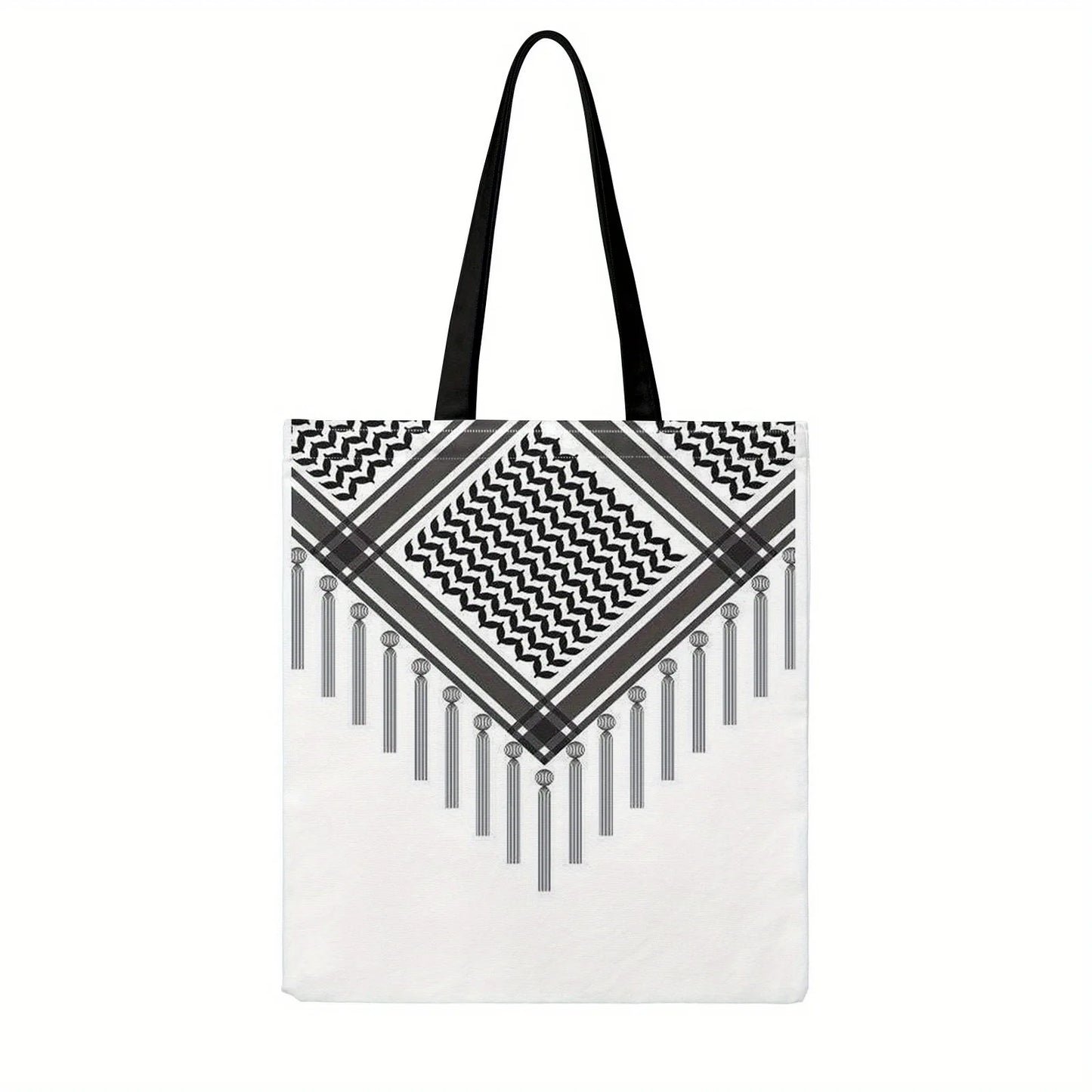 Polyester Keffiyeh Scarf Tote Bag