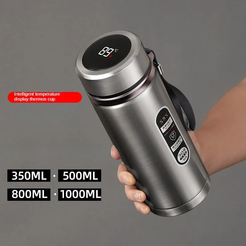 Thermos Stainless Steel Vacuum Bottle with LED Temperature Display