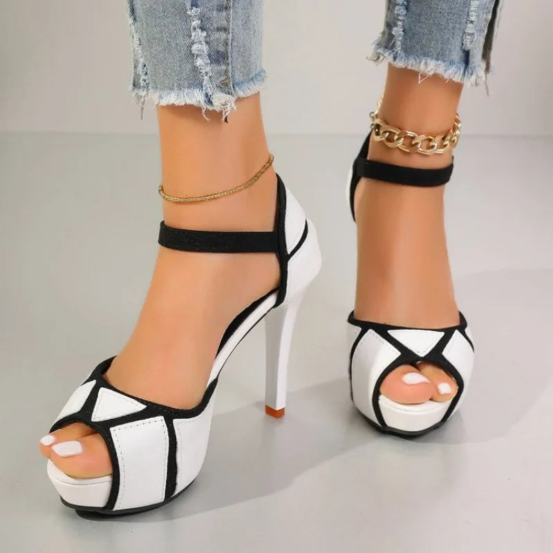 Fish Mouth Platform High Heels Shoes