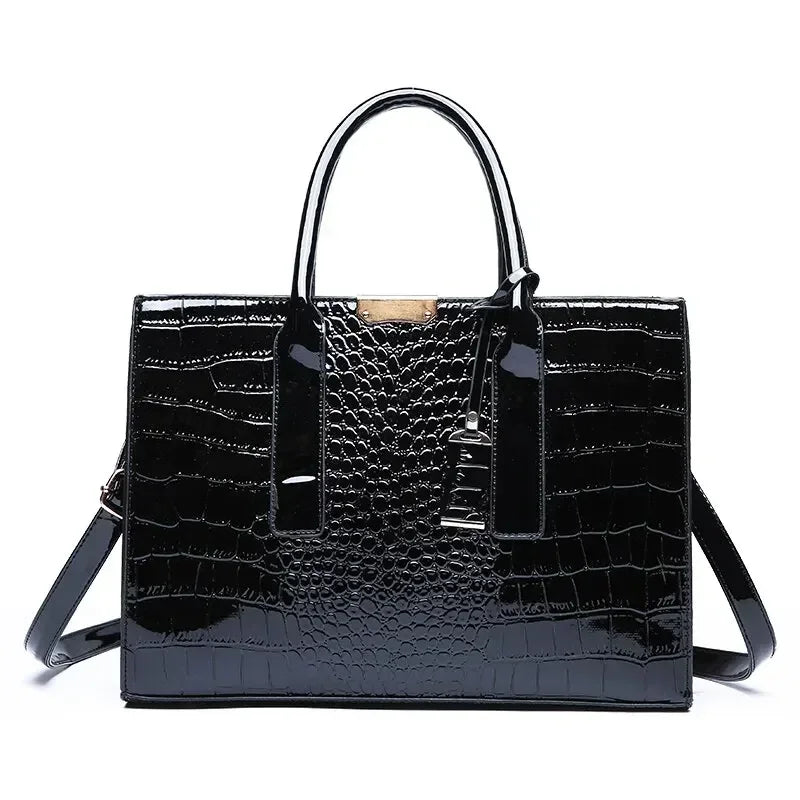Luxury Crocodile Leather Business Bag