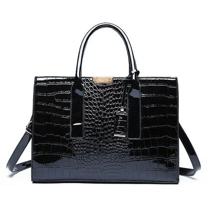 Luxury Crocodile Leather Business Bag
