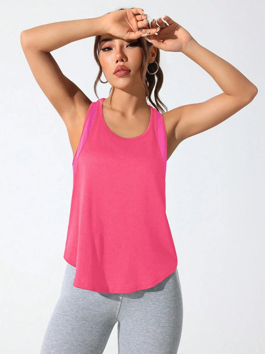 stitched letters quick-drying sports vest