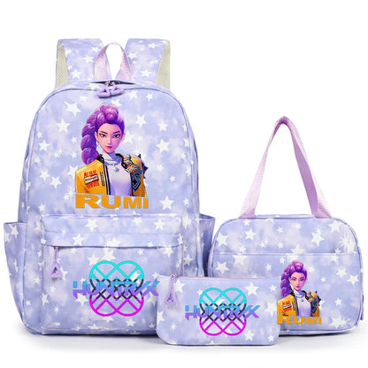 3Pcs/Set KPop Demon Hunter School Bags