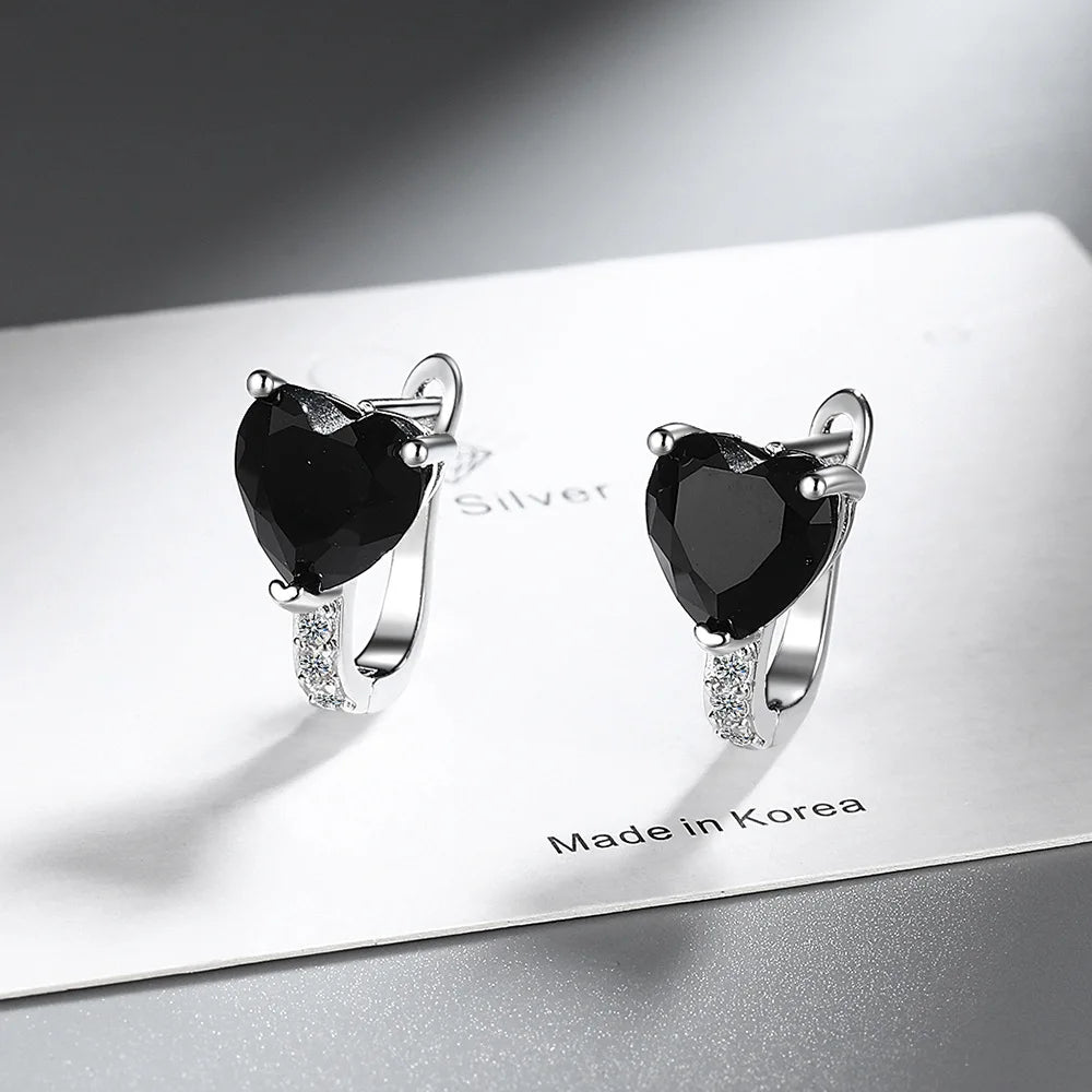925 Sterling Silver Multiple zircon Earring