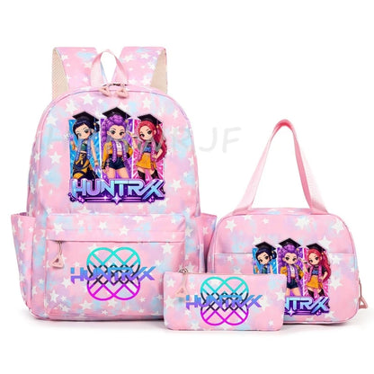 3Pcs/Set KPop Demon Hunter School Bags
