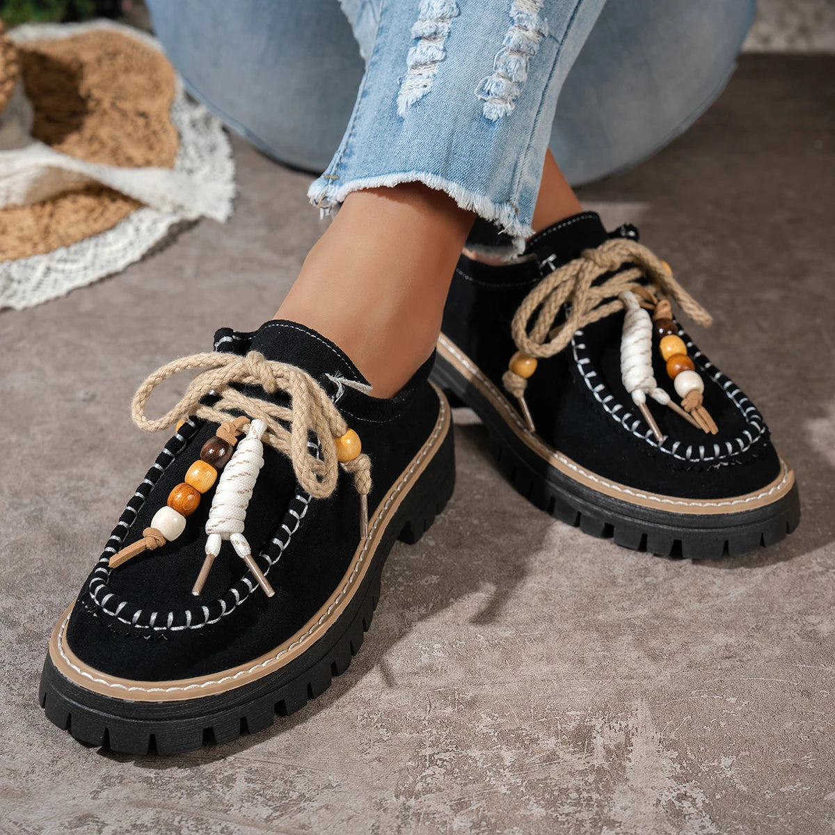 Sexy Work Sports Round Toe Casual Shoes