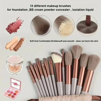 Soft and fluffy professional cosmetics foundation brush