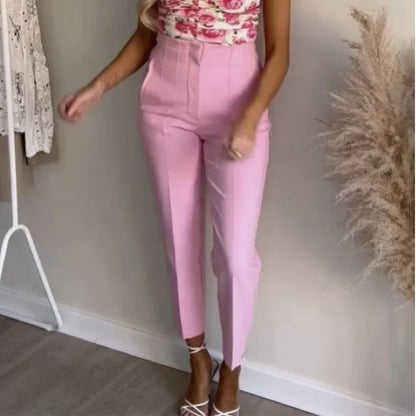 Office Wear High waist Formal Pants