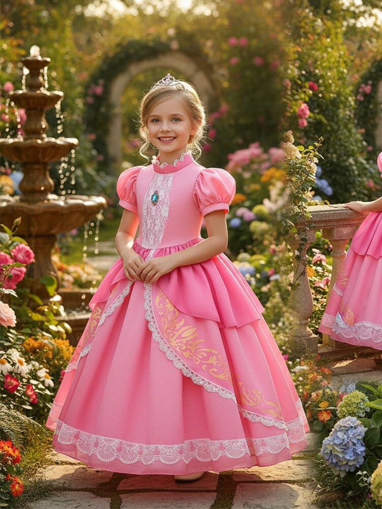 Fancy Puff Sleeves Costume Cosplay Dress