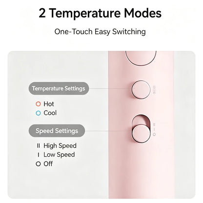 Foldable Portable Hair Dryer H101 15m/s Airflow 50 million Negative Ion Dryers