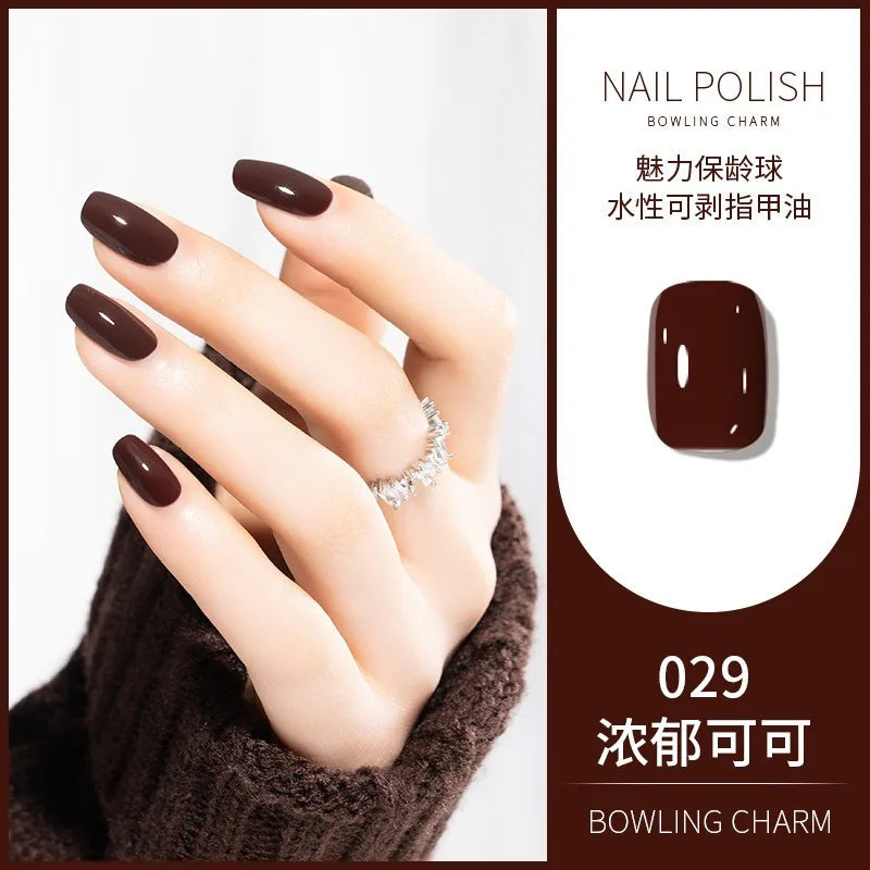 40 Colors Nail Polish Water-based Quick Drying Tearable Nail Art