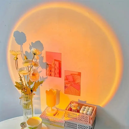 Sunset projection lamp USB home decoration