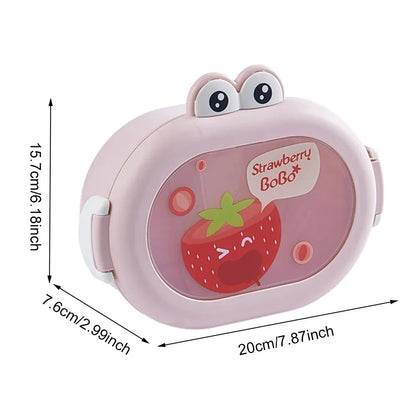 Cute Bear Lunch Box With Compartments Lunch Food Container