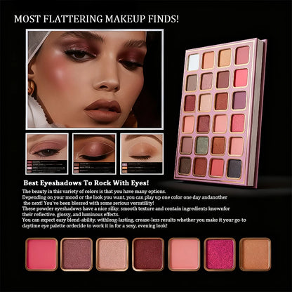 78 Colors Multi Makeup Palette with Brushes Matte Shimmer Eyeshadow Blush