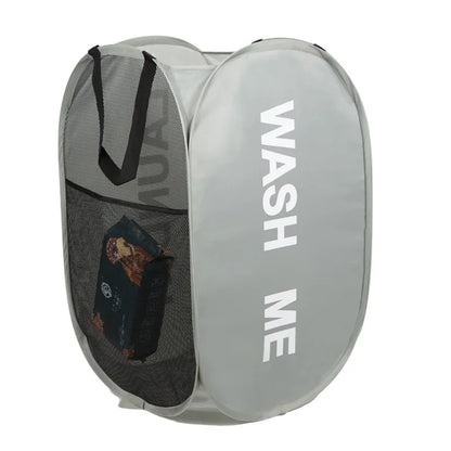 Portable Mesh Pop Up Laundry Hamper Wide