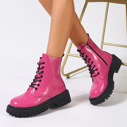 Sexy and Elegant in Winter Solid Color Casual Short Boots