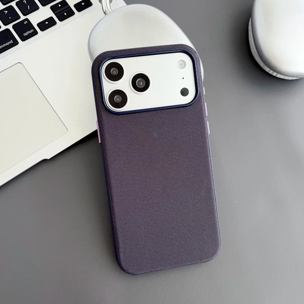 Magnetic Tech Woven Case For iPhone Cover