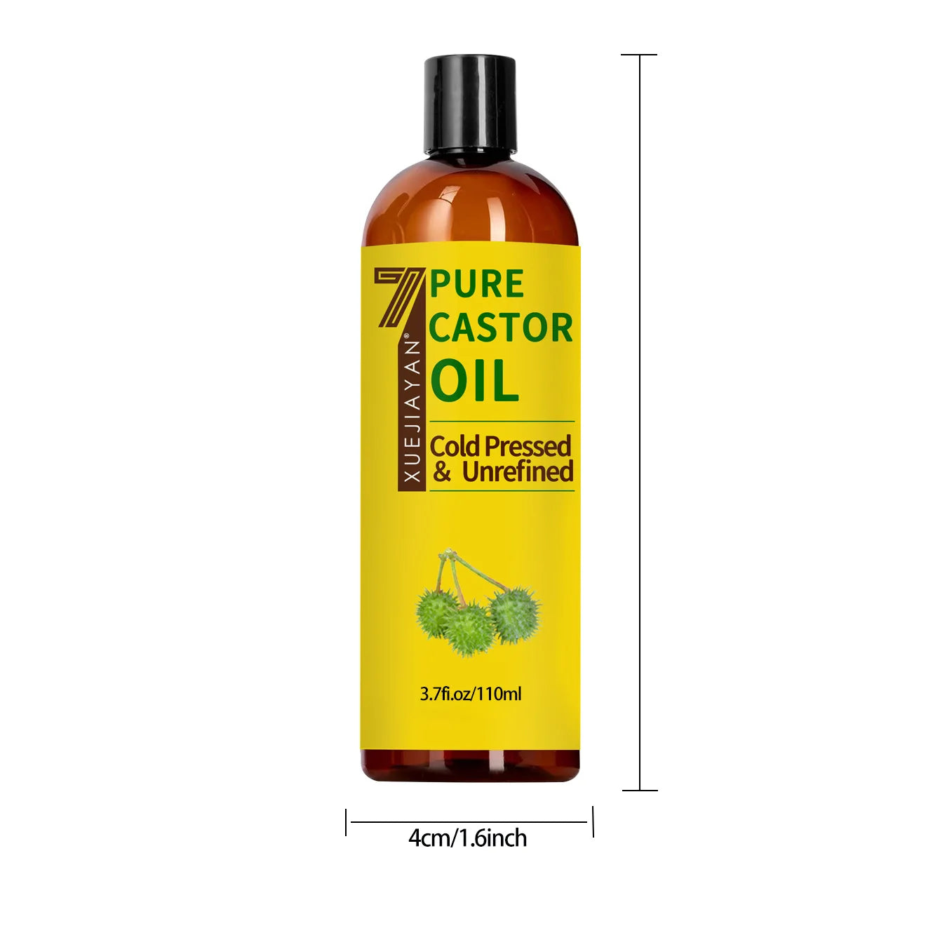 100% Pure Castor Oil For Eyelashes Hair Growth Eyebrows