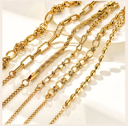 DANA Chunky Gold Plated Bracelets