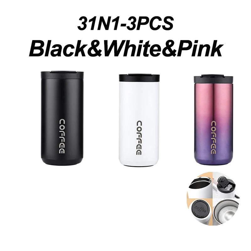 400ML Stainless Steel Coffee Thermos Bottle Thermal Mug