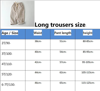 Retro Hemp Cotton Striped Casual Elastic Waist Pants