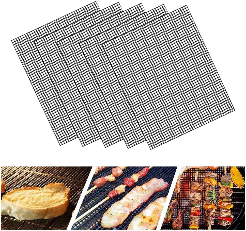 Barbecue Mats Barbecue Grill Mesh High Temperature Resistant Cuttable