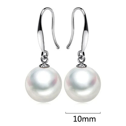 DANA 925 Sterling Silver Pearl Drop Earrings