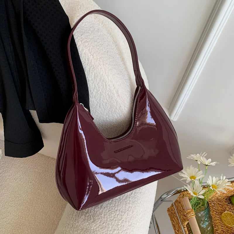 DANA Patent Leather Tote Bag