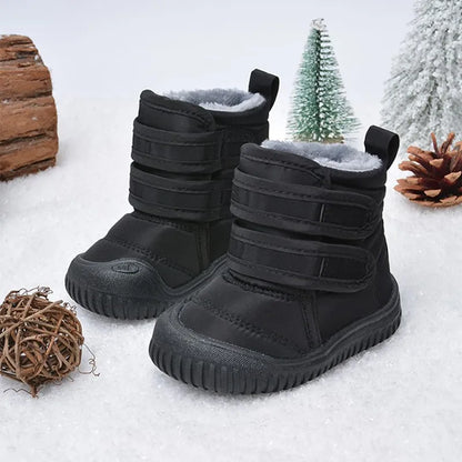 Unisex Waterproof Long  Plush Snow Boots