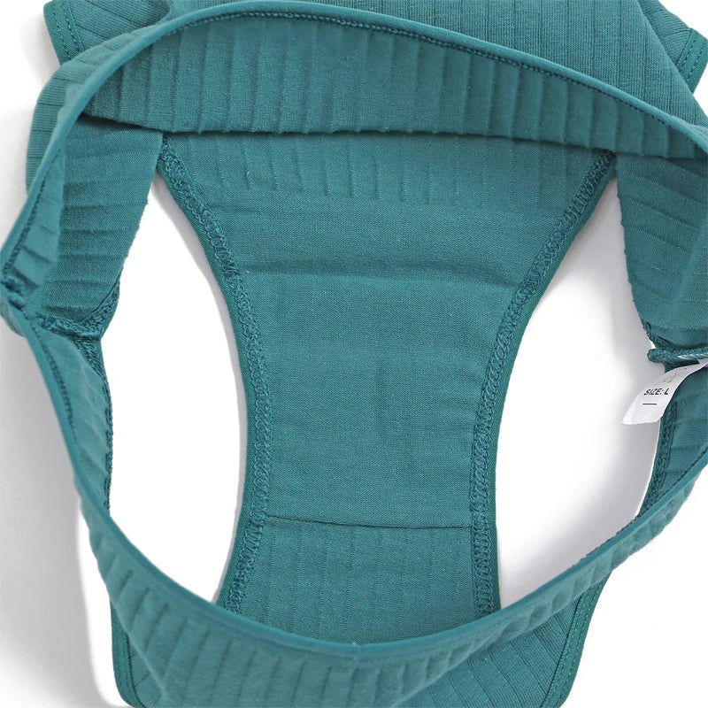 4Pcs Cotton Striped Sexy Stretch Lingerie