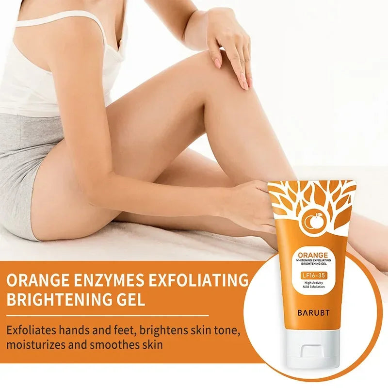 Gel exfoliante de naranja para la piel muerta del rostro