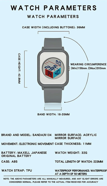 Digital Sport Electronic Wristwatch