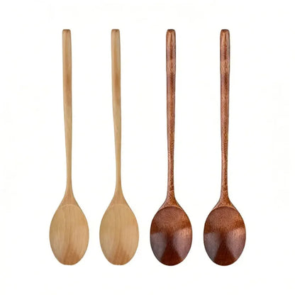 2pcs Wooden Spoon Kitchen Cooking Tools