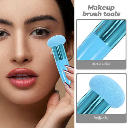 Mushroom Head Makeup Brush Puff Beauty Makeup Sponge With Handle Make-up