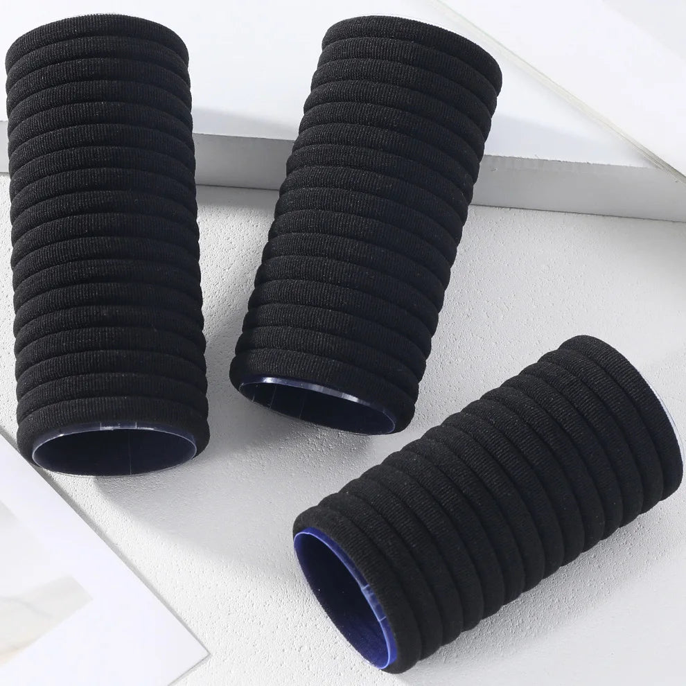 50/100pcs Black Hair Bands