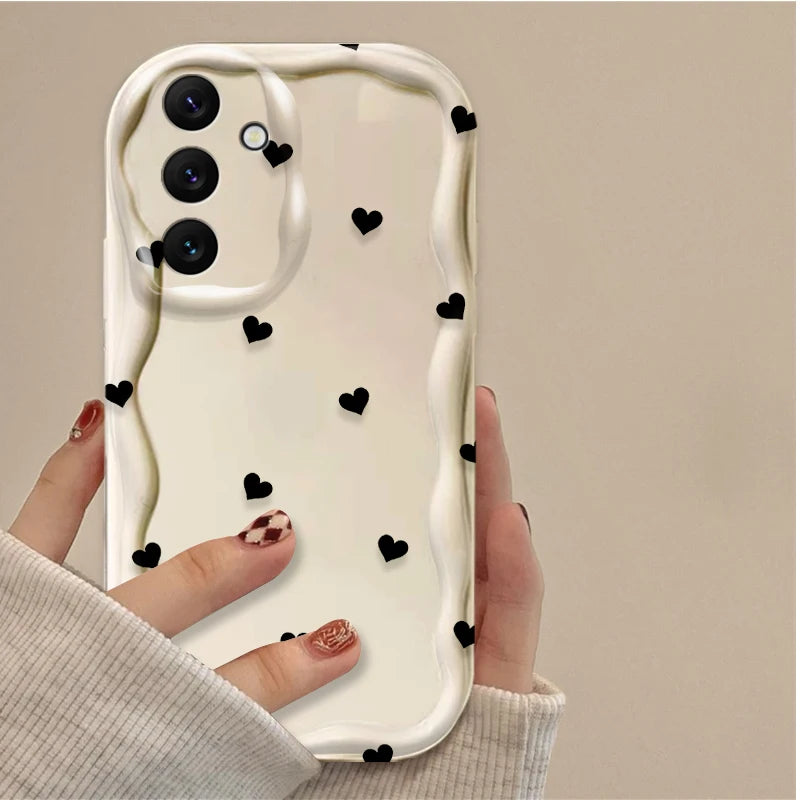 Black Bowknot Heart Case for Samsung Galaxy