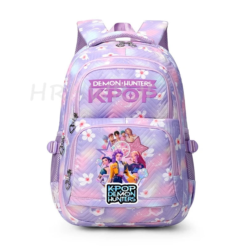 K-pop Demon Hunters Backpack Girls Boys Youth School Bags