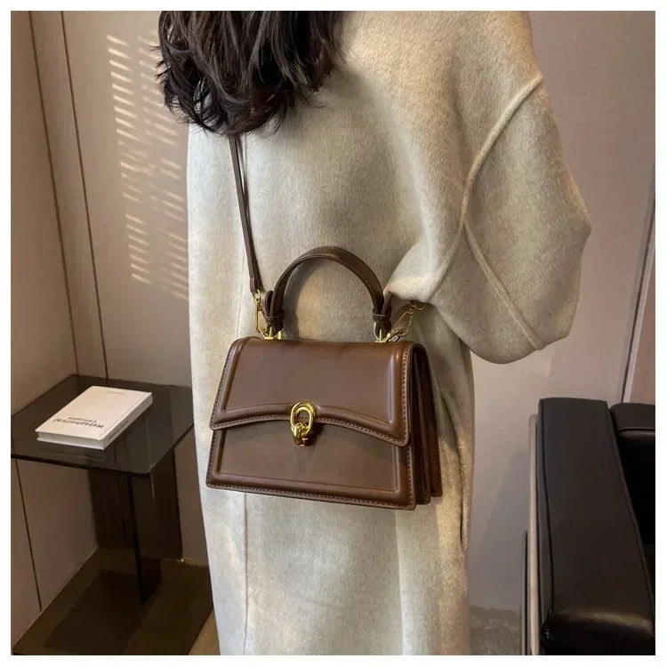 Leather Square Satchel Bags