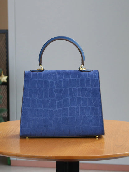 Frosted crocodile pattern high-end bag