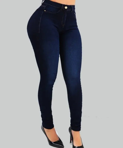High waist shaping figure jeans