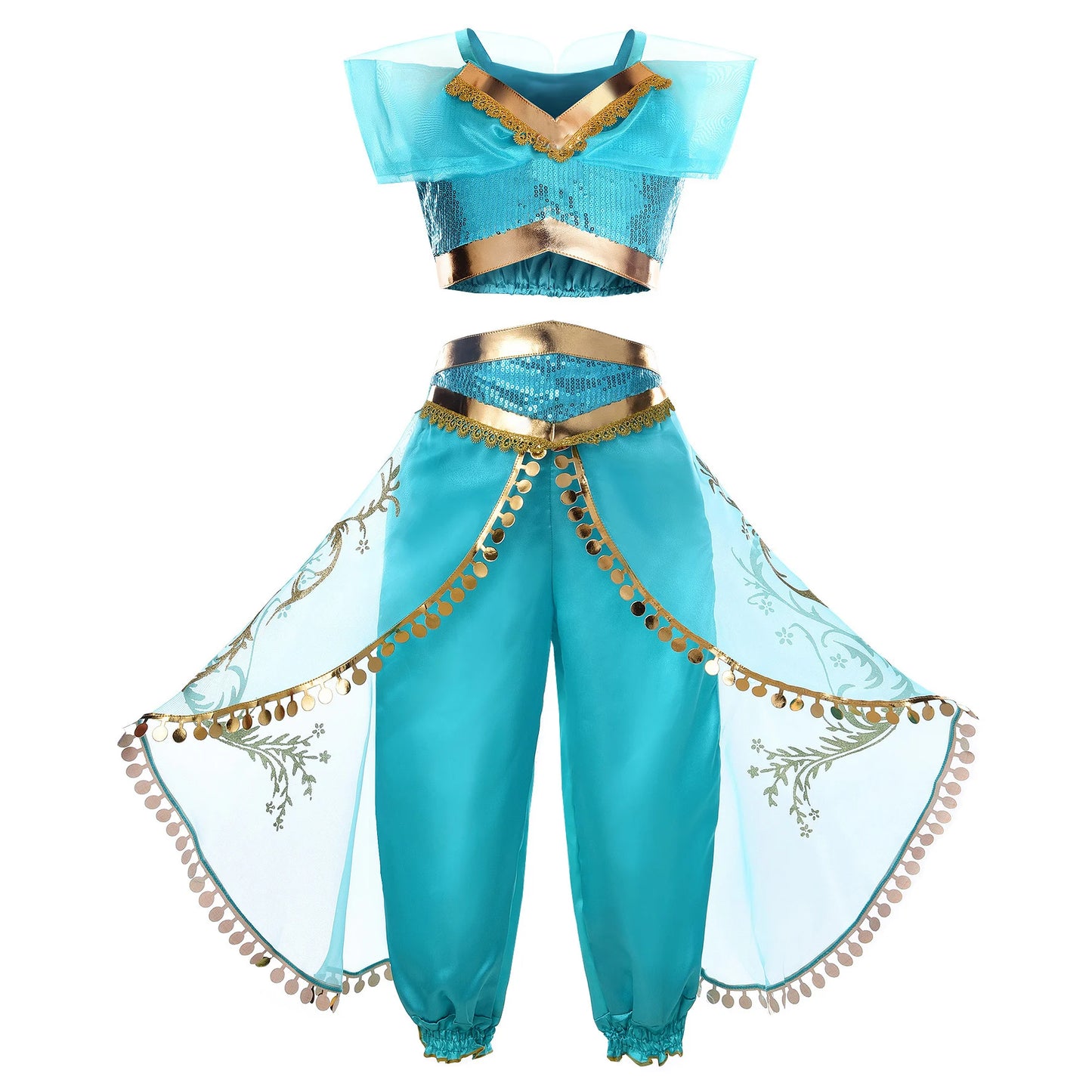 Aladding and the Magic Lamp Jasmine Fairy Costume Cosplay Dress