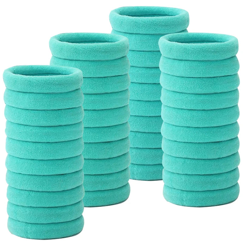 50PCS/Set Cotton Elastic Hair Ties