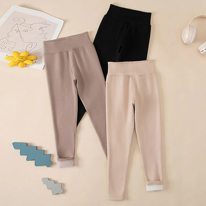 3/1 Piece Set For Autumn And Winter Medium High Waist Thick Leggings