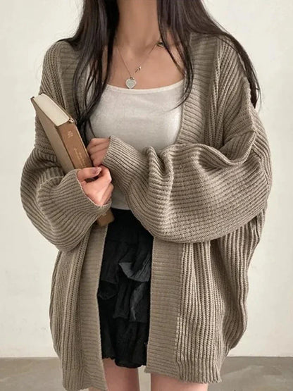 Korean Loose Pullover Knitwear Autumn Winter Cardigan Sweater