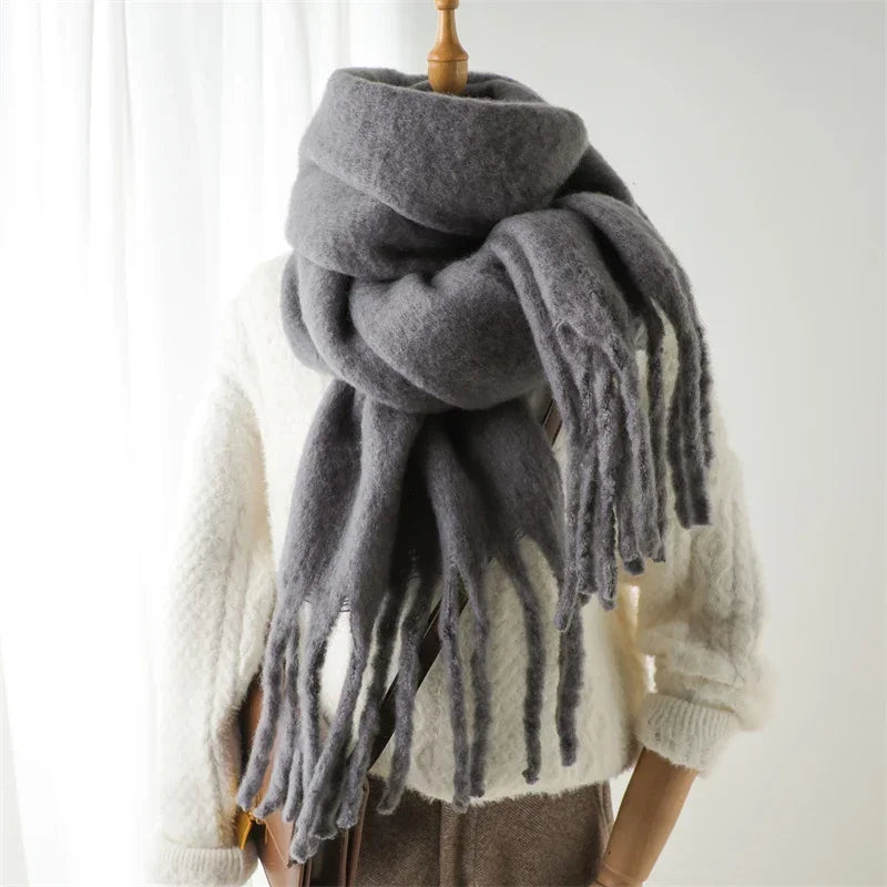 Cashmere Warm Solid Pashmina Blanket Wraps
