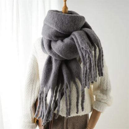 Cashmere Warm Solid Pashmina Blanket Wraps