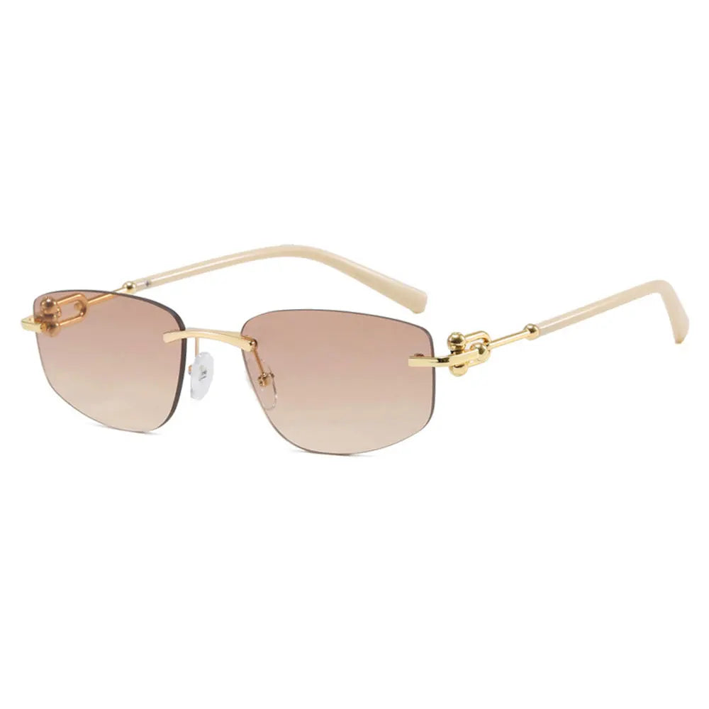 Sunglasses INS Popular Frameless Irregular Polygon Sunglasses