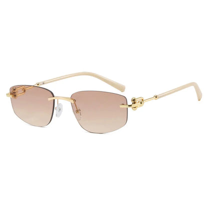Sunglasses INS Popular Frameless Irregular Polygon Sunglasses